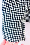 Veston noir et blanc motif pied-de-poule* seconde main - Precis- La Penderie du Paradis