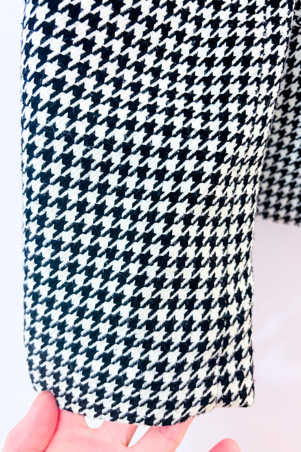 Veston noir et blanc motif pied-de-poule* seconde main - Precis- La Penderie du Paradis