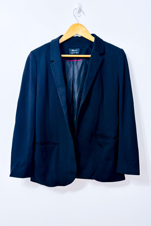 Veston ouvert noir à col tailleur* seconde main - Reitmans- La Penderie du Paradis