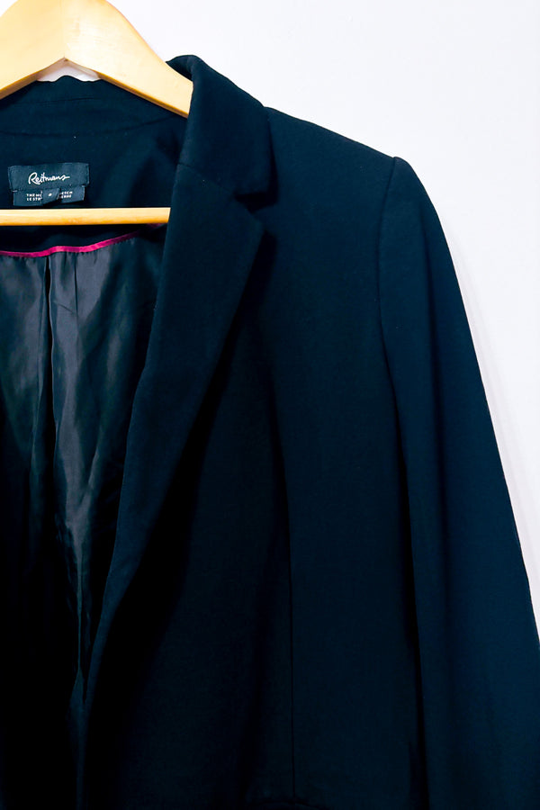 Veston ouvert noir à col tailleur* seconde main - Reitmans- La Penderie du Paradis