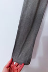 Cardigan gris ouvert à pans drapés seconde main - Bedo- La Penderie du Paradis