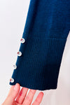 Cardigan ouvert émeraude en tricot seconde main - Verve Ami- La Penderie du Paradis