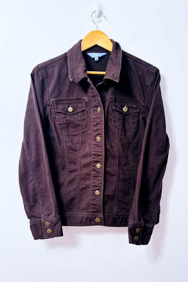 Veste brune en denim* seconde main - Denver Hayes- La Penderie du Paradis