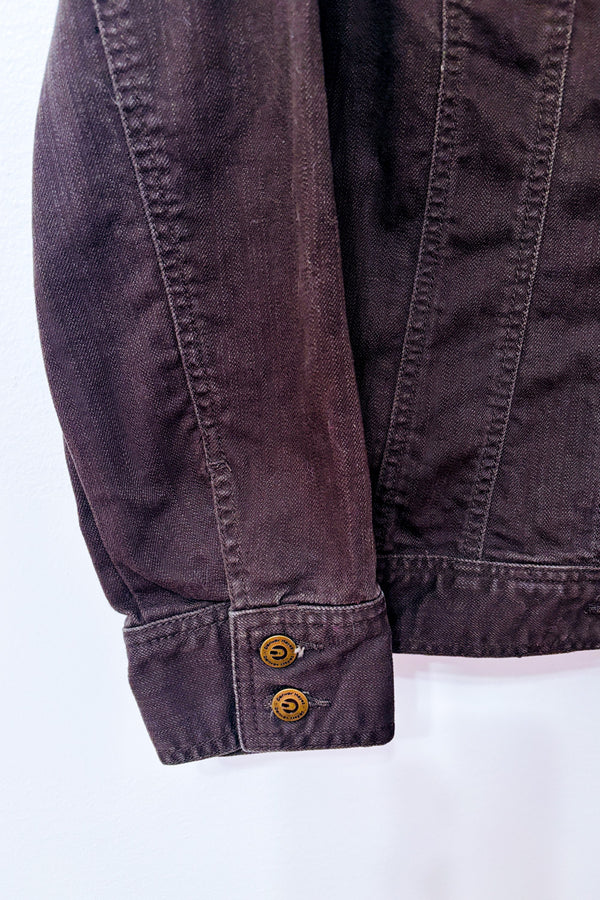 Veste brune en denim* seconde main - Denver Hayes- La Penderie du Paradis