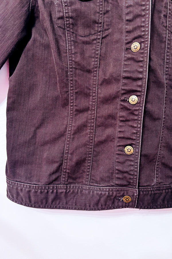 Veste brune en denim* seconde main - Denver Hayes- La Penderie du Paradis