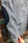 Veston bleu rayé (l) - Homme seconde main Orvieto 