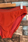 Bas de maillot de bain orange bande avec rayures (xl) seconde main Lolë 