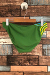 Bas de maillot de bain vert avec logo jaune (l) seconde main Lolë 