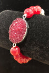 Bracelet de billes rouges seconde main Autres 