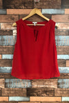 Camisole en soie rouge (s) seconde main Joie 