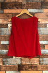 Camisole en soie rouge (s) seconde main Joie 