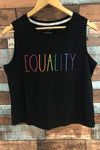 Camisole noire ''Equality'' (s) seconde main Rae Dunn 