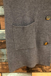 Cardigan gris sans manche (s) seconde main gca 