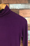 Chandail col roulé basic mauve (xs) seconde main Pentagone 