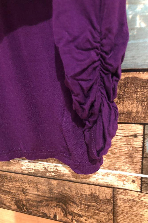Chandail col roulé basic mauve (xs) seconde main Pentagone 