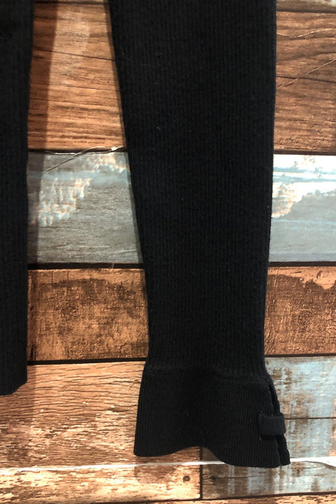 Chandail noir en tricot avec col fluide (m) seconde main Autres   