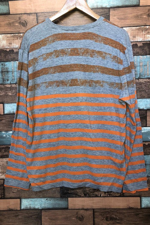 Chandail rayé gris et orange (m) - Homme seconde main Mexx   