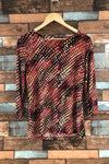Chandail texturé multicolore (m) seconde main JM Collection 