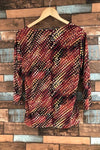 Chandail texturé multicolore (m) seconde main JM Collection 