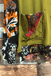 Chandail vert avec motifs multicolores (l) seconde main Razalio Baressa 