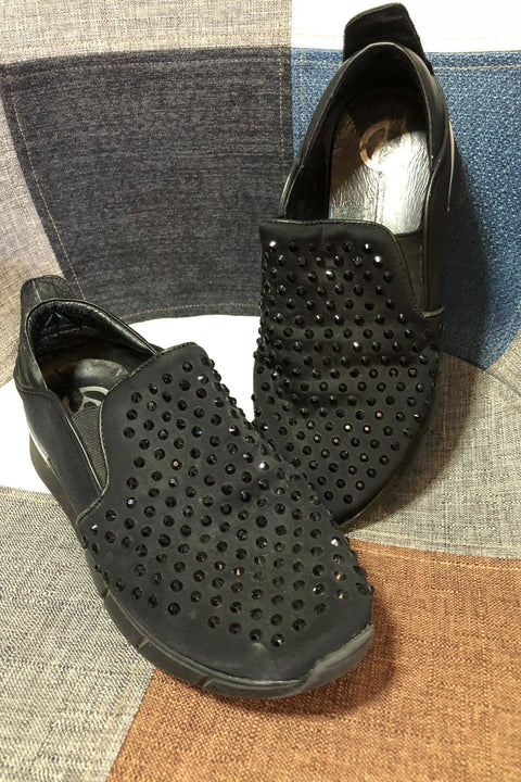 Chaussures noires avec diamants (7.5) seconde main Autres   