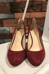 Chaussures rouge vin en suède (9) seconde main Nine West 