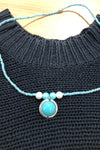 Collier pierres aqua seconde main Autres 