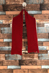 Foulard rouge en tricot seconde main Autres 