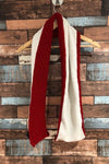 Foulard rouge en tricot seconde main Autres 