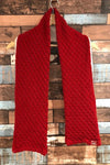 Foulard rouge en tricot seconde main Autres 