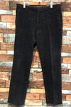 Pantalon noir en corduroy (xl) - Homme seconde main Simons 