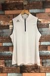 Haut de sport blanc avec zip (l) seconde main Adidas 