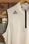 Haut de sport blanc avec zip (l) seconde main Adidas 