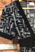 Haut fluide noir et bleu avec petits boutons (xs) seconde main Suzy Shier   