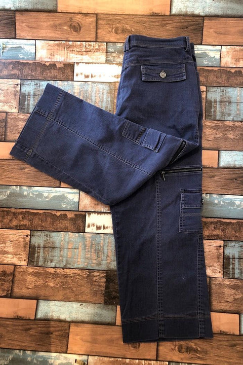 Jeans 3/4 style cargo bleu (m) seconde main Marie Claire   