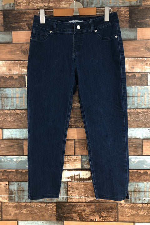 Jeans 7/8 bleu foncé (s) seconde main Nygård   