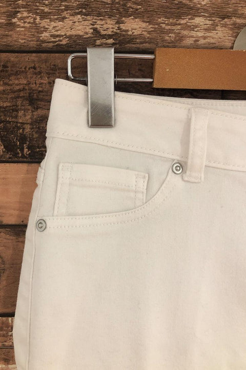 Jeans blanc 7/8 (m) seconde main Nygård   