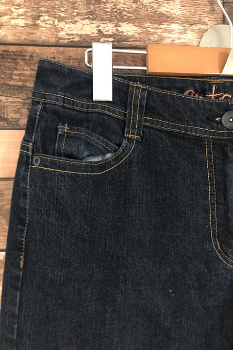 Jeans bleu foncé extra long (m) seconde main Contraste   