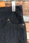 Jeans extensible bleu foncé 3/4 (s) seconde main Point Zero 