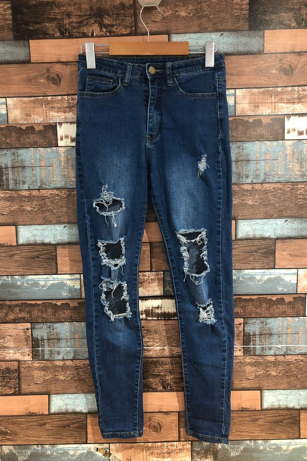 Jeans troué bleu (xs) seconde main SHEIN 