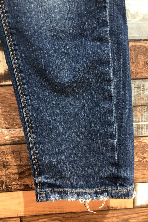 Jeans troués bleu foncé (xs) seconde main Garage   