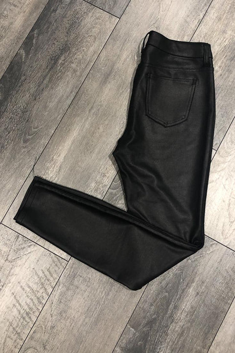 Jegging noir faux cuir (s) seconde main D. Jeans   