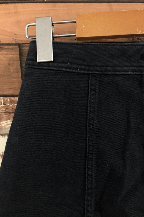 Jupe en jeans noir avec boutons (xs) seconde main H&M   