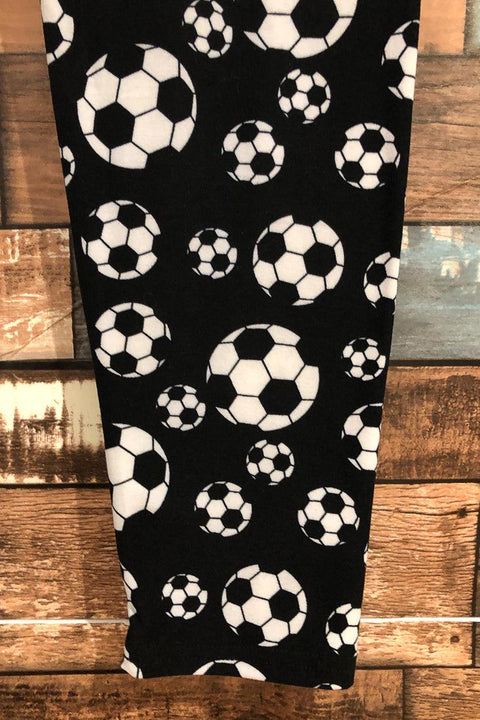 Legging noir motif ballons de soccer (xs) seconde main Cherie Bliss   