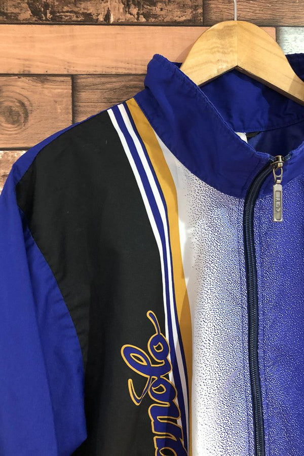 Manteau léger bleu et noir (m) - Homme seconde main Louis Garneau 