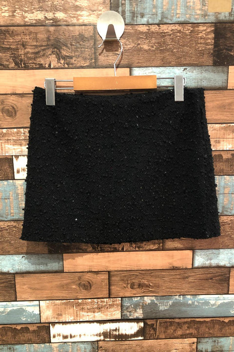 Mini jupe noire avec pailettes (s) seconde main Forever21   