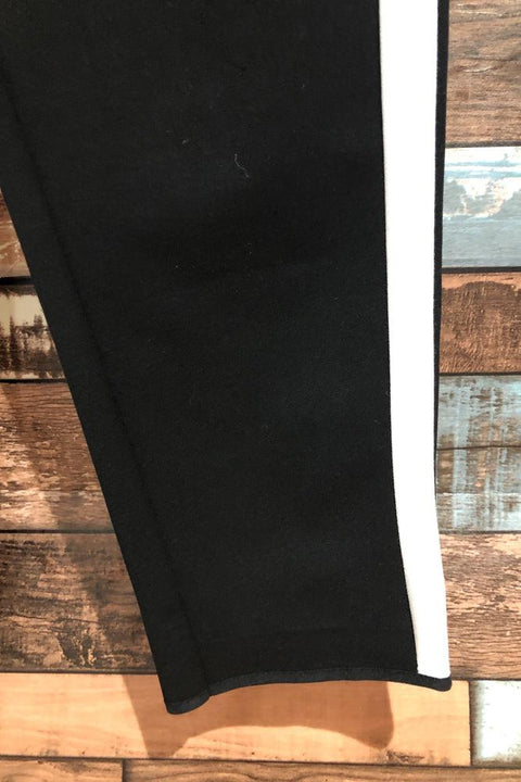 Pantalon 7/8 noit avec bande blanche sur le côté (xs/s) seconde main Zara   