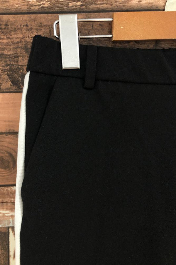 Pantalon 7/8 noir avec bande blanche sur le côté (xs) seconde main Zara 