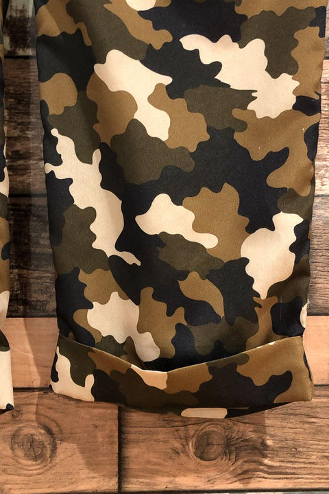 Pantalon fluide taille élastique motif camouflage (l) seconde main Bedo   