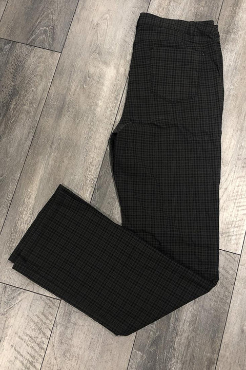 Pantalon gris et noir à carreaux jambe droite (xl) seconde main Reitmans   